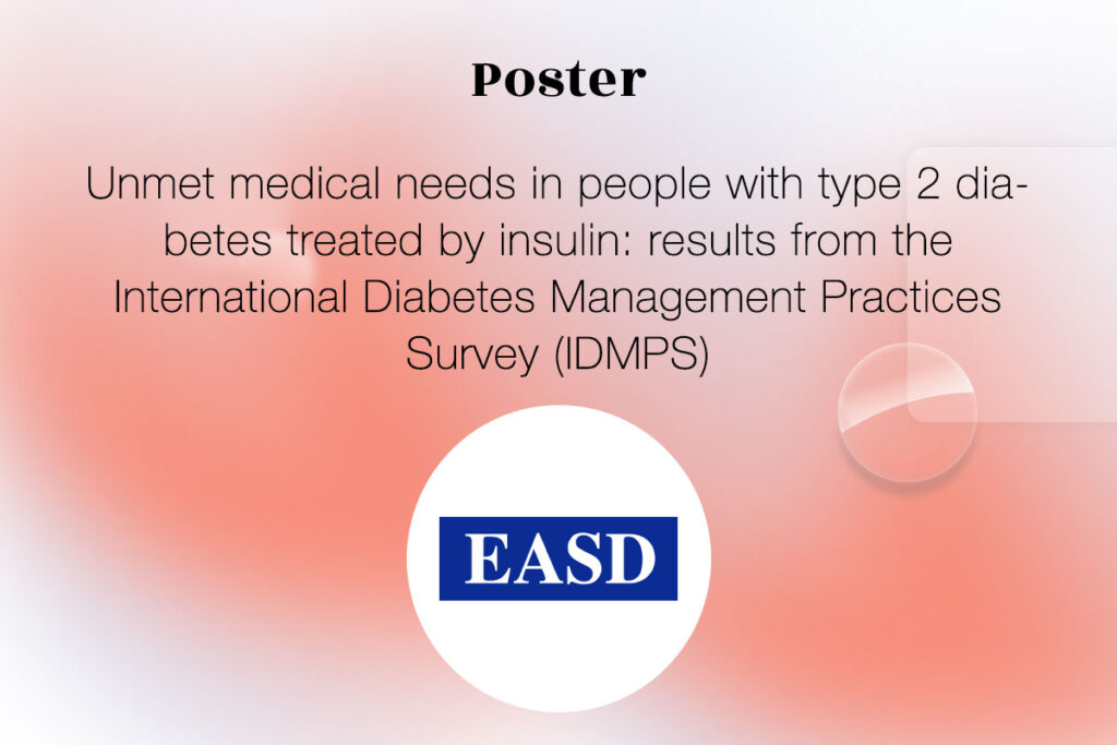 Thumbnail for the poster Unmet medical needs in people with type 2 diabetes treated by insulin, published in EASD in 2019 and written by Quinten