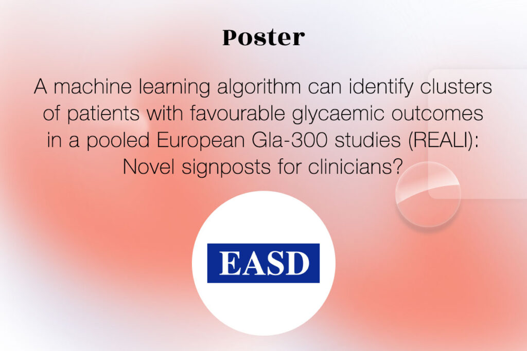 Thumbnail presenting format and title of the article "A machine learning algorithm can identify clusters of patients with favourable glycaemic outcomes in a pooled European Gla-300 studies (REALI): Novel signposts for clinicians?"