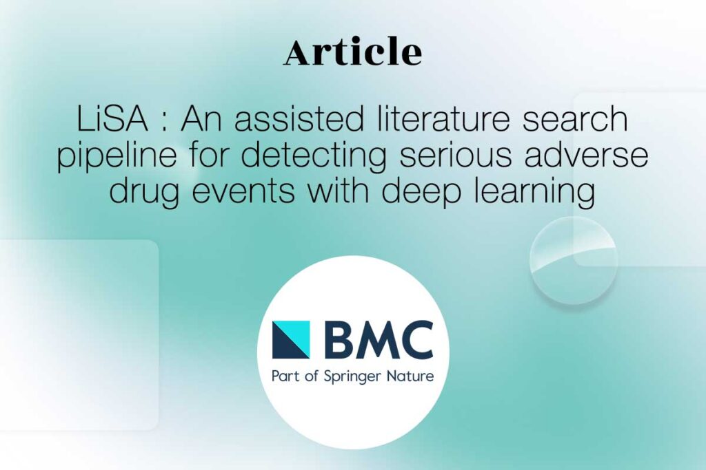 Thumbnail for the article LiSA: an assisted literature search pipeline for detecting serious adverse drug events with deep learning published in BMC