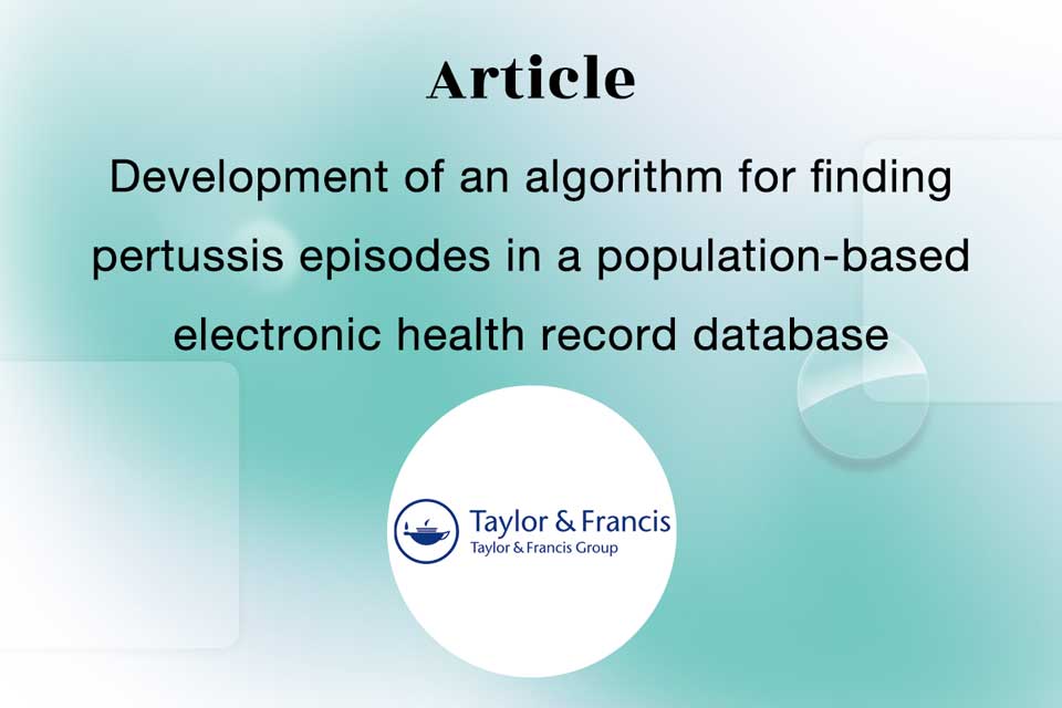 Thumbnail for the article: Development of an algorithm for finding pertussis episodes in a population-based electronic health record database - Quinten Health - 2023
