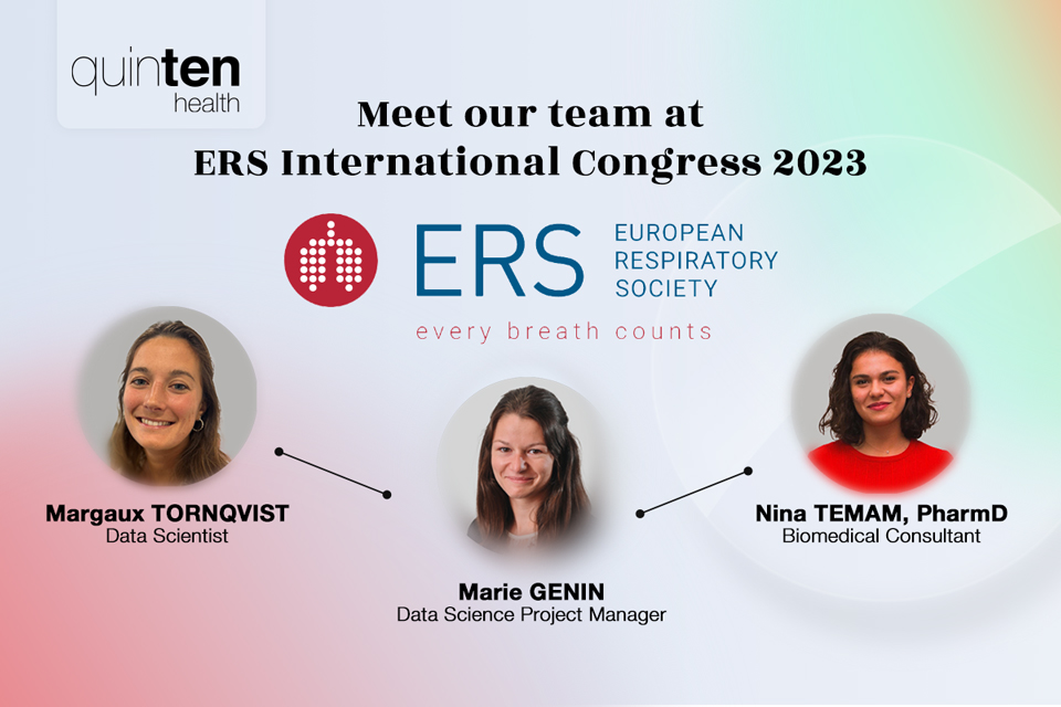 The Quinten Health Team that is present at the ERS 2023