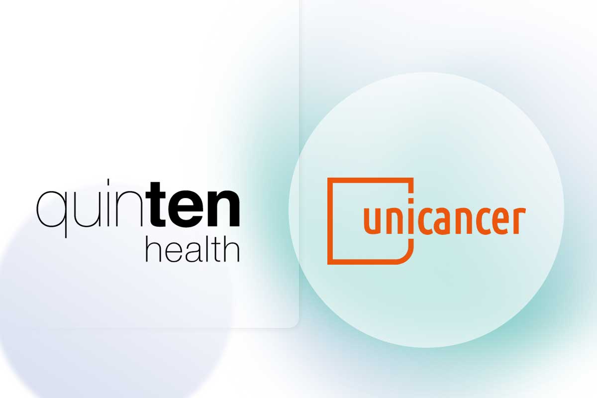 The press release thumbnail of the partnership between Unicancer and Quinten Health