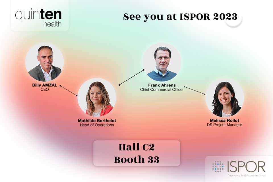 Thumbnail of the article about our presence at ISPOR 2023 entitled "Heading to ISPOR 2023, a deepdive in health economics and outcomes research (HEOR) with worldwide experts"