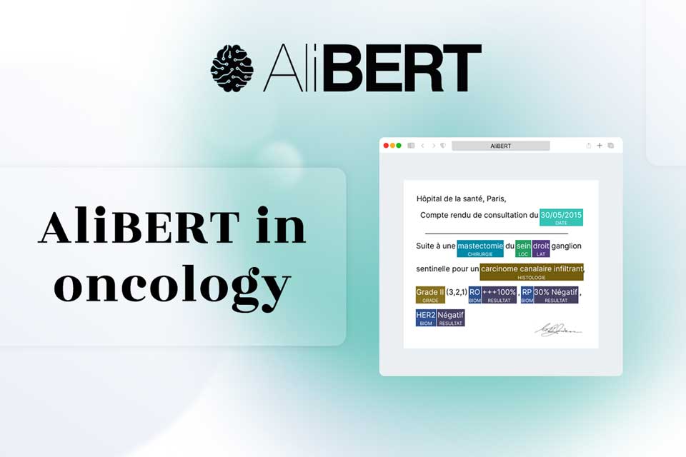 Thumbnail for the article entitled “NLP: Quinten achieves first successful application of AliBERT in oncology!”